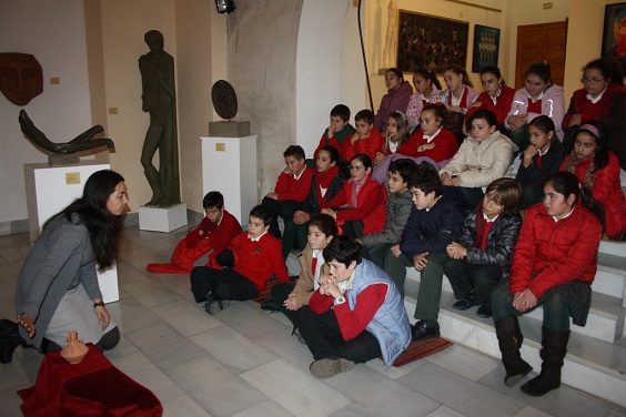 Escolares del Colegio Virgen del Carmen de Andújar.