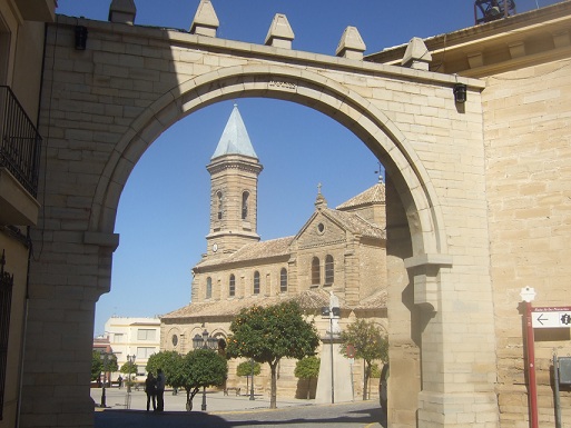 Vista del casco urbano de Porcuna.