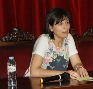 La alcaldesa de Lopera, Isabel Uceda.