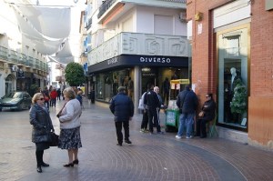 Calle comercial de Andújar.