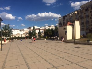 Parque público en Andújar.