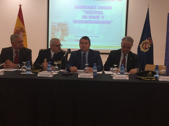 Acto de clausura de las Jornadas sobre ‘Delitos de Odio y Discriminación’ que la Policía Nacional ha celebrado en Málaga.