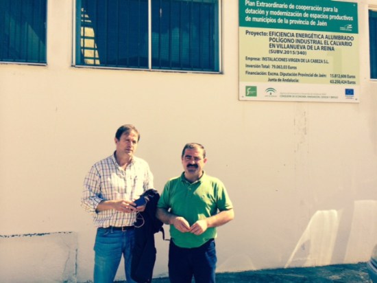  José Castro ha visitado hoy junto al alcalde, Blas Alves, las actuaciones realizadas en Villanueva de la Reina.