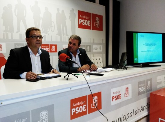El Delegado de Medio Ambiente, Juan Eugenio Ortega, junto al alcalde de Andújar, Paco Huertas.