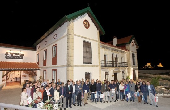 Momento de la visita realizada ayer a Alcalá la Real.