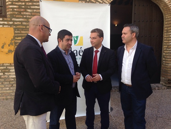 Francisco Reyes, junto a Paco Huertas, Manuel Fernández y Jesús del Moral.