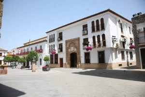 Plaza de Santa María, en Andújar.