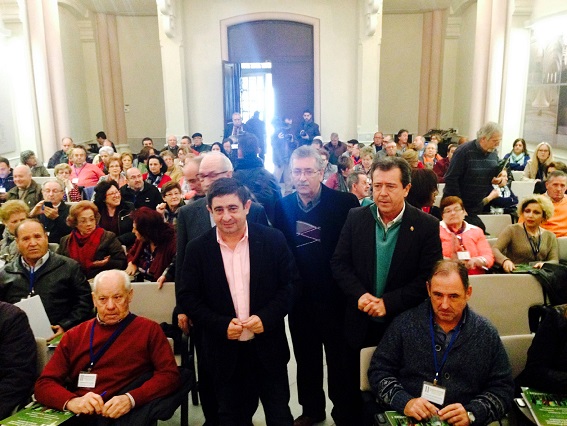 Francisco Reyes, José Bautista, Juan José Reca y Juan Fernández, antes de iniciarse estas jornadas. 