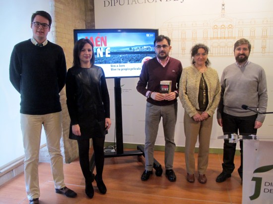 Juan Ángel Perez junto a Francisco Javier Lozano, Isabel Uceda, María José Bueno y Marcos García. 