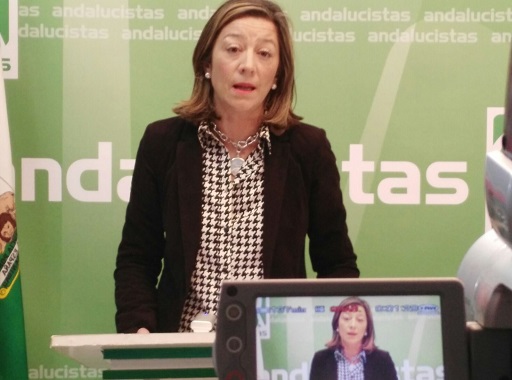 La portavoz del grupo andalucista en el Ayuntamiento de Andújar, Encarna Camacho.