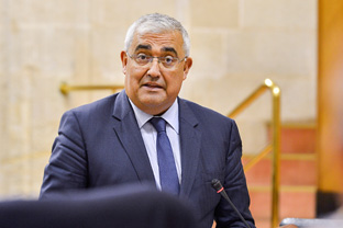 Ramírez de Arellano, durante la sesión plenaria. Foto: Junta de Andalucía.