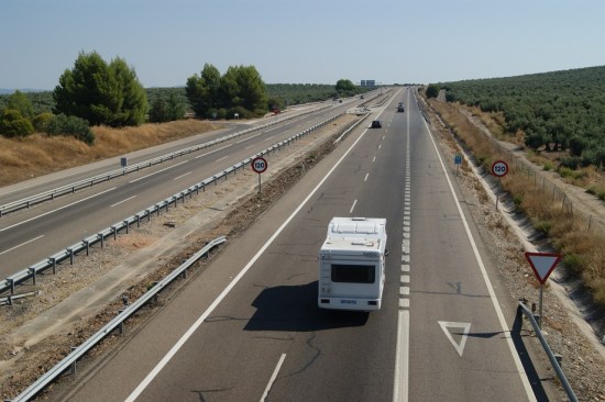 La Autovía de Andalucía a su paso por el término municipal de Lopera.