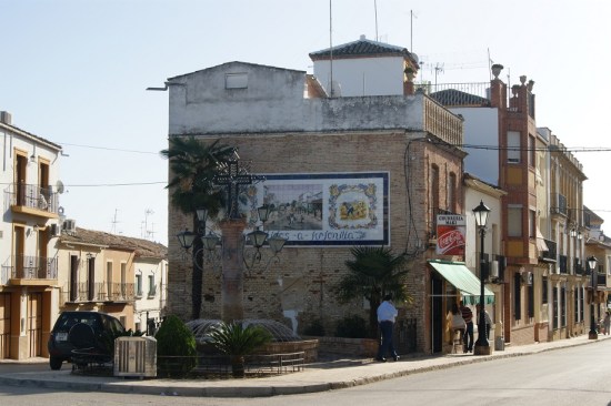 Una imagen del casco urbano de Arjonilla.