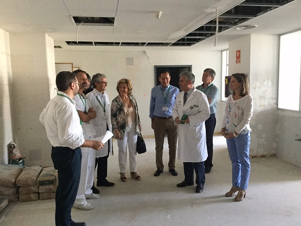 Visita a las obras realizadas en el Complejo Hospitalario de Jaén.