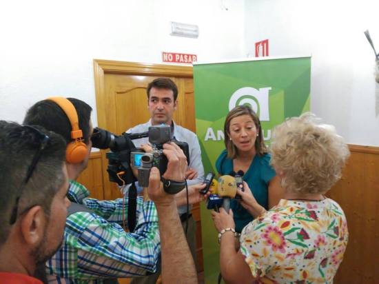 Acto público desarrollado en Andújar por esta formación. Foto: Andalucíaxsi.