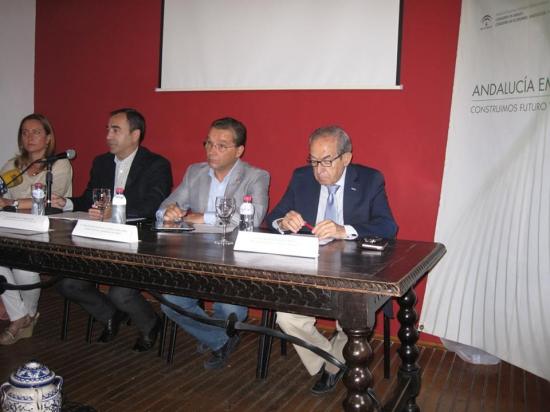 Rosario Martínez, Antonio de la Torre, Francisco Huertas y Eduardo Criado. Foto: Ayto. Andújar.