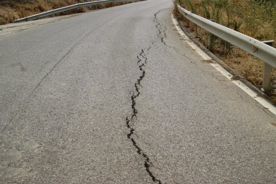 Una imagen de la carretera Lopera-Porcuna.
