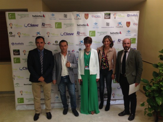 Autoridades asistentes a este congreso celebrado en Andújar.