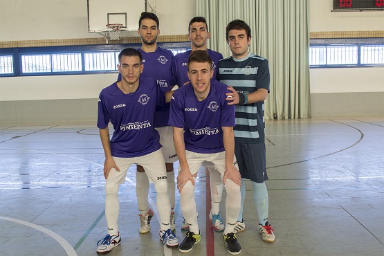 Equipo inicial de la A.D Porcuna Futsal.