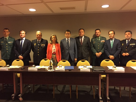 El delegado del Gobierno en Andalucía, Antonio Sanz, clausuró el IV Curso de Coordinación de Operaciones del CITCO.