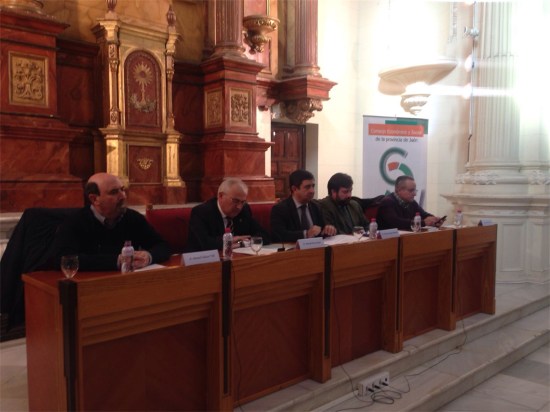 Manuel Salazar, Manuel Parras, Francisco Reyes, Manuel Alfonso Torres y José Moral han presentado la memoria socioeconómica del CES sobre el 2015.