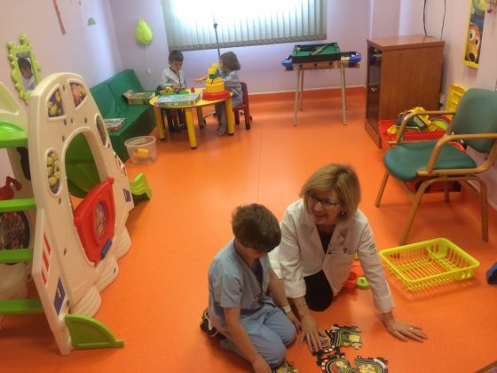 aula de enseñanza del hospital de Andújar