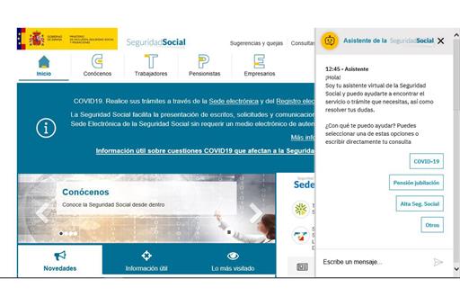La Seguridad Social estrena un asistente virtual para solucionar las dudas de los ciudadanos.