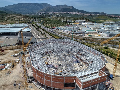 Las obras del palacio de deportes Olivo Arena se encuentran al 40% de su ejecución.