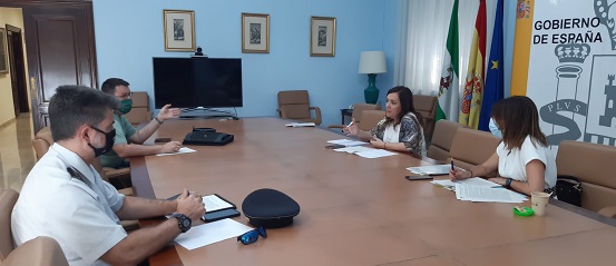 La subdelegada resalta la profesionalidad y la eficacia de los Cuerpos y Fuerzas de seguridad durante el estado de alarma.