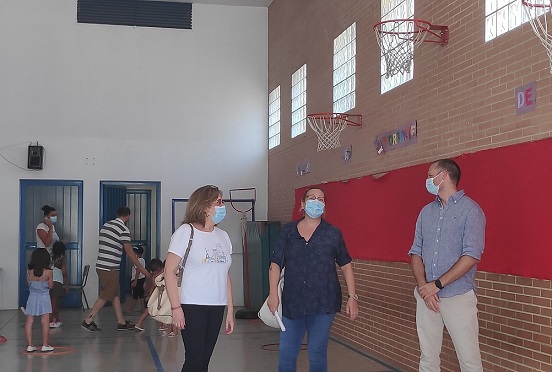 Comienza en Andújar la Escuela de Verano de Garantía Alimentaria con todas las medidas de limpieza y prevención para evitar contagios.