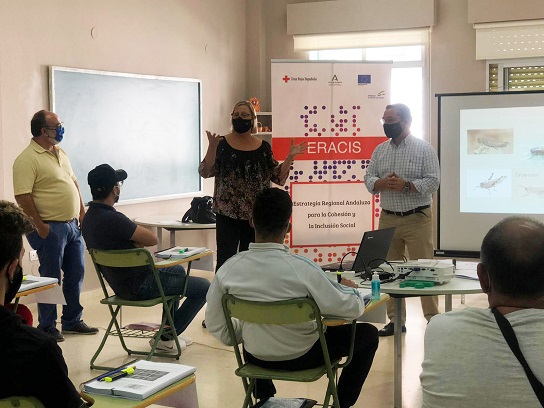 Comienza en Andújar el curso de “Aplicador de productos fitosanitarios” que impulsará la activación laboral e inserción social de la población del Barrio de La Paz y Polígono Puerta de Madrid.