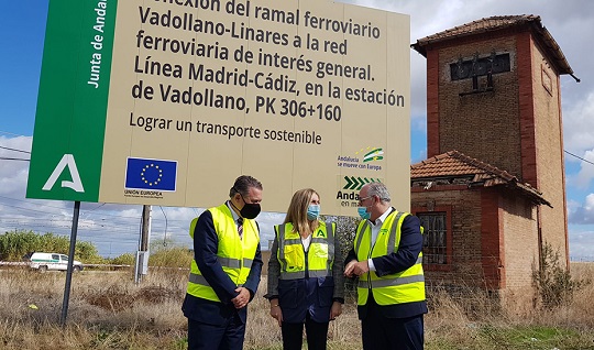 Arrancan las obras para la conexión ferroviaria del ramal Vadollano-Linares con la red estatal.