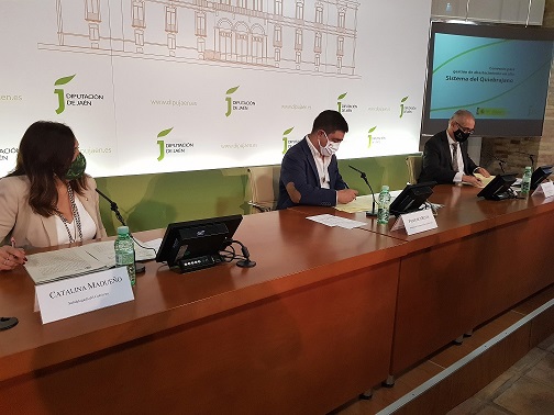 Diputación gestionará el abastecimiento en alta de los once municipios que forman parte del sistema del Quiebrajano.