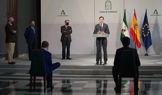 La Junta propone un paquete de medidas de apoyo para pymes y autónomos por 660 millones.