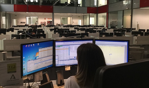 Un varón afectado por inhalación de humo al incendiarse la cocina de una vivienda en Úbeda.