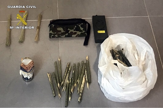 La Guardia Civil investiga a una persona como presunto autor de un Delito Contra la Fauna Silvestre.