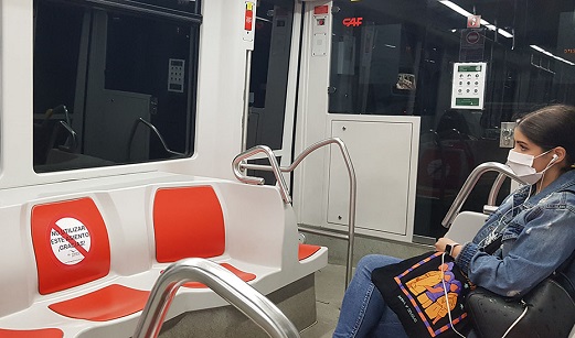 Los metros andaluces transportaron a más de 17,3 millones de viajeros durante el año 2020.