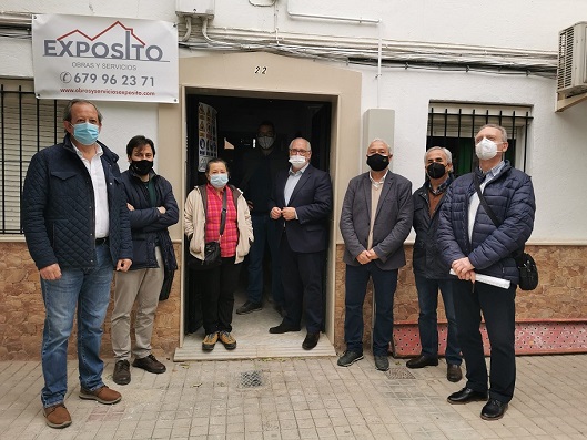 El delegado de Fomento destaca la mejora de 147 viviendas con las ayudas de rehabilitación.