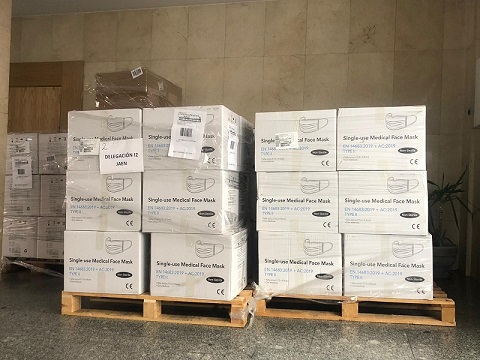 La Subdelegación del Gobierno en Jaén reparte más de 1 millón de mascarillas desde el inicio de la pandemia en la provincia.