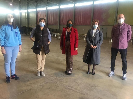 La Consejería de Salud activa un nuevo punto de vacunación en el ‘Jaén Arena’.