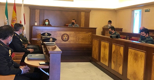 La subdelegada anuncia que más de 300 agentes de la Guardia Civil y de la Policía Nacional refuerzan la seguridad en Andújar durante el fin de semana.