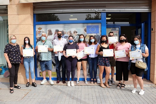 Cerca de cuarenta alumnos concluyen su formación en cuatro cursos de la Estrategia EDUSI de Andújar.