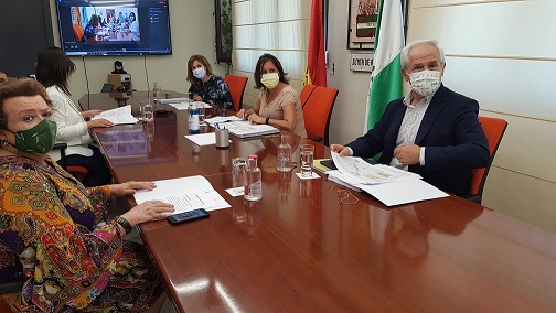 La vicepresidenta segunda de la Diputación participa en una nueva reunión de la subcomisión de la Ciudad Sanitaria de Jaén.