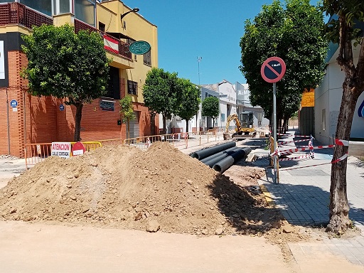 Las obras en calle Puerta de Córdoba avanzan a “buen ritmo” y cumplirán con los plazos de ejecución previstos.