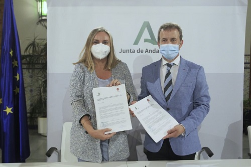 La Junta y el Ayuntamiento de Jaén firman el nuevo convenio para poner en marcha el tranvía.