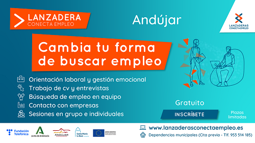 Últimos días para apuntarse a la nueva Lanzadera Conecta Empleo de Andújar.