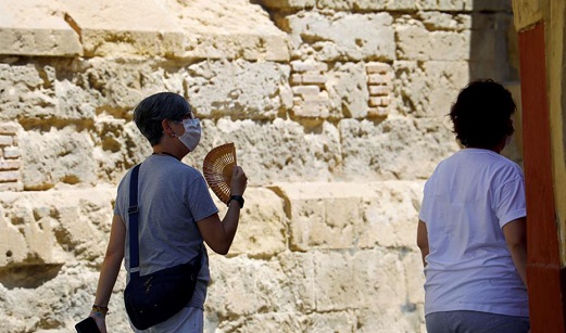 Previstos para hoy jueves avisos naranjas por altas temperaturas en Córdoba, Jaén y Granada.