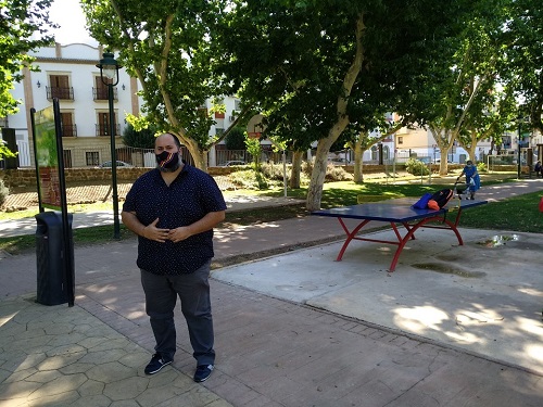 La Concejalía de Medio Ambiente del Ayuntamiento de Andújar realiza la remodelación del Parque de Las Vistillas.