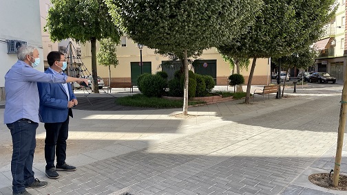 El Ayuntamiento de Andújar finaliza la segunda fase de renovación de la calle Cristo Rey.