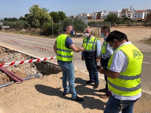 La Consejería de Fomento mejora la seguridad vial y el drenaje de la A-303 en Guarromán.
